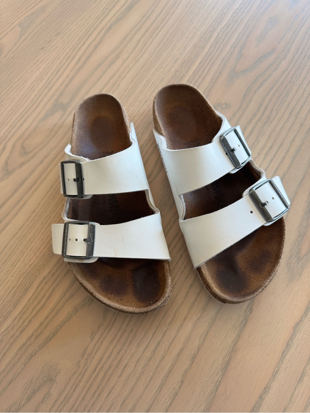 Birkenstock Arizona White Sandals Size 37
